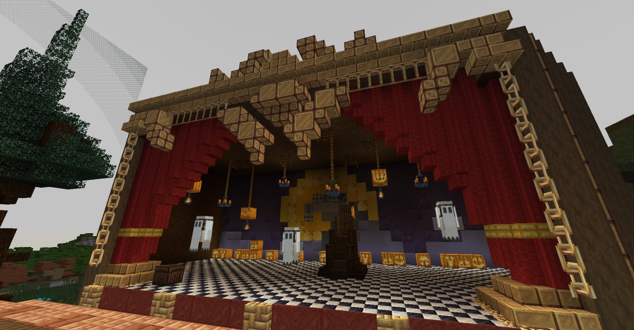 Сцена построена к Хэллоуину